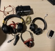 Zestaw paleta box elektronika sluchawki bezprzewodowe glosniki kabel