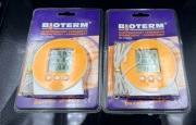 2x elektroniczny termometr bioterm, wewnętrzny + zewnętrzny, nowe
