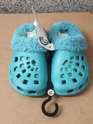 Klapki kroksy z odpinanym ociepleniem na zimę lato wiosnę jesień