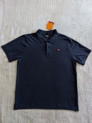 Nowa granatowa bawełniana bluzka z krótkim rękawem koszulka polo Ellesse XL