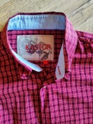 Kastor _ koszula w kratę _ bordowa _ długi rękaw _ L