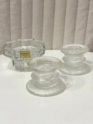 3-częściowy zestaw szklanych świeczników Luminarc France