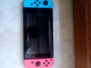 Konsola Nintendo Switch V2 Red Blue kompletne oryginalne akcesoria bdb