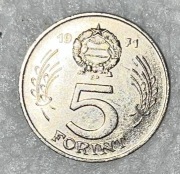 Moneta WĘGRY 5 FORINTÓW 1971