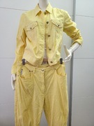 Apriori grupa escada komplet weekendowy spodnie + katana krata vichy  żółty