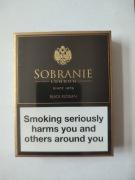 Sobranie black opakowanie po papierosach 