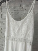 Sukienka letnia zwiewna biała roz M 