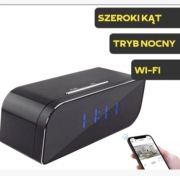 Zegar WiFi Budzik Ukryta Kamera
