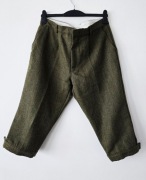 Spodnie bryczesy myśliwskie GREENBELT wełniane wool tweedowe w kratę