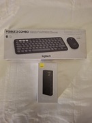 Klawiatura Logitech Peeble 2 Combo+mysz+Powerbank Baseus 20000mah 22,5w 