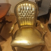 Krzesło w stylu Barok do renowacji złoty
