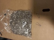 Agrafka ozdobna srebrna 1000szt