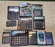 Zestaw kalkulatorów - Casio, Citizen itp -  9 szt - sprawne