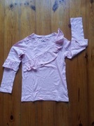 bluzka z długim rękawem 128 NEXT różowa Jak nowa