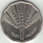 Urugwaj 2 nowe peso 1981 FAO - 25 mm nr 1