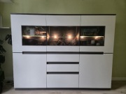 Kredens / komoda / szafka Klose Lifeline – Premium – Dąb kamienny/Biel 