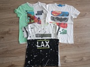 3 x Bluzka koszulka kr. rękaw  rozm. 134/140 - 9/10 lat