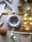 Ozdoba świąteczna w stylu Boho, eko bombka 038