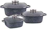 Garnki brytfanki marmurkowe szare lub czarne