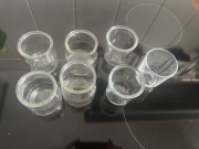 7 słoiczków kubeczków do deserów, jogurtów, sosów 100ml