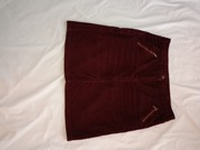 Spódnica że sztruksu bordowa