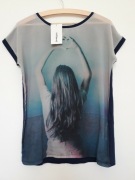NOWY 36 S STRADIVARIUS T-SHIRT DAMSKI PRINT
