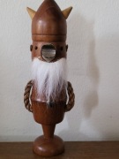 Otwieracz do butelek, duński design, drewno tekowe, vintage