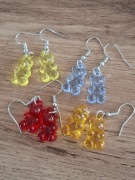 Kolczyki misie 4 pary