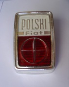 Plakietka Fiata Polskiego FSO 125 chrom, oryginalna, nowa z epoki PRL