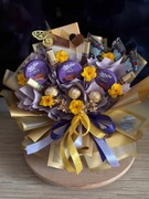 Bukiet jadalny ze zdrapkami Dzień Babci I Dziadka, Urodzin, Imieniny