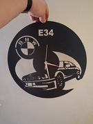 Zegar ścienny z płyty MDF BMW E34