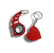 Keyspinner Keyrambit Walentynkowy z zawieszką flexi serduszko 