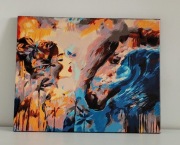 Obraz kobieta z koniem 