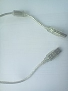 Kabel Przewód do drukarki skanera USB 2.0 AM-BM Ferryt przezroczysty 1METR