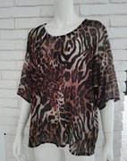 Sexi bluzka panterka włoska plus size xxl 46 48