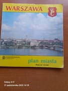 Warszawa plan miasta z 1989 roku