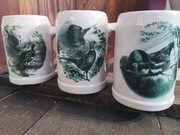 Kufle do piwa z motywem myśliwski dla kolekcjonera wycisk