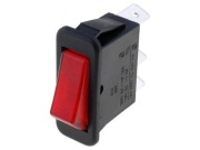 C5503ABNAA Przełącznik Rocker On-Off SPST 16A/250VAC red LED - Arcolectric