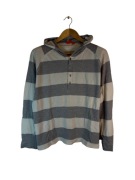 Bluza lekka Hugo Boss szara w paski XXL