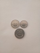 Zestaw monet - 10 gr, 20 gr, 50 gr (1978)