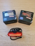 Lampki rowerowe przednie białe ładowane usb 2 sztuki