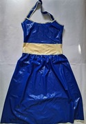 Piękna niebieska sukienka latex 100% guma r. M/L