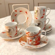 Komplet Rosenthal 4 szt filiżanki kolekcjonerskie do espresso