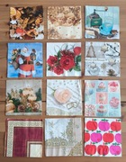 Zestaw siódmy - 12 serwetek, decoupage, nowe