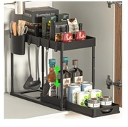 2x Organizer Pod Zlew Szuflada Półka Teleskopowa Do Szafki Kuchennej