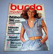 Burda Moden 7/1979 + wykroje Vintage Moda szycie krawiectwo patenty