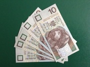 ____ 5 x 10 zł różne serie z 1994 roku ____ UNC I