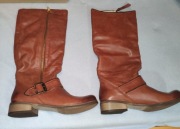 BEYCO Kozaki skórzane kolor Rudy rozmiar 38