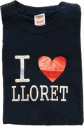 T-shirt FRUIT of THE LOOM "I LOVE LLORET" uszkodzenie rozmiar M