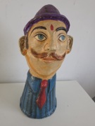 Rzeźba indyjska typu papier-mache vintage duża